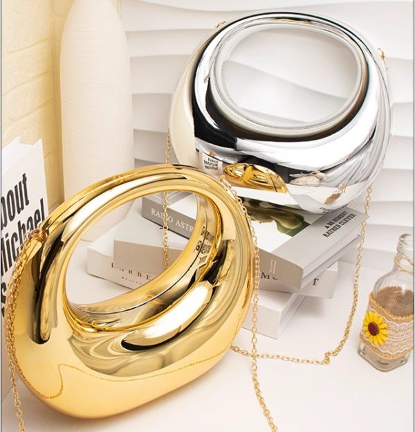 New Acrylic Bag Women's Fashion Glossy European and American Handbag Personalized Celebrity Dinner Party Bag Crossbody Chain Bag #HB16