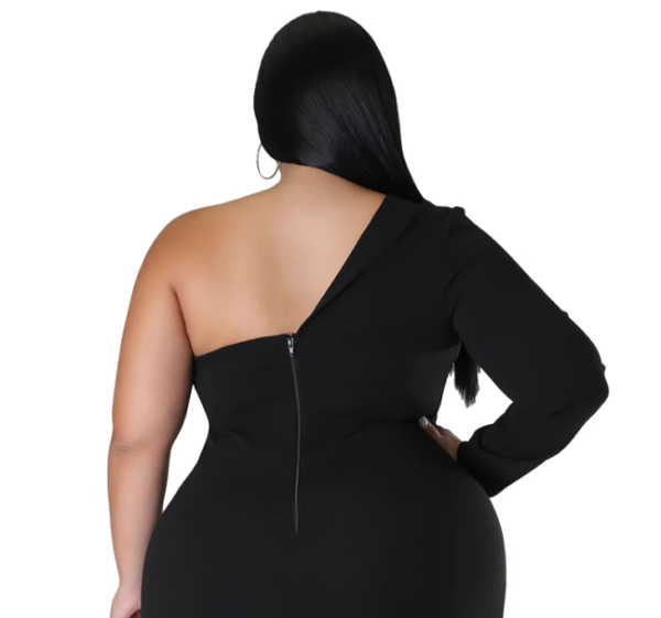 Plus size One Shouldered dress #FD11 - Image 5