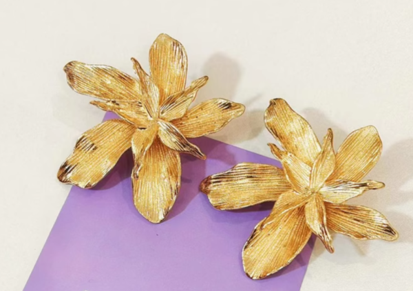 New lily full of diamond earring #FEA 5 - Image 3